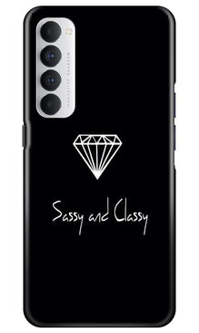 Sassy and Classy Mobile Back Case for Oppo Reno4 Pro (Design - 264)