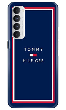 Tommy Hilfiger Mobile Back Case for Oppo Reno4 Pro (Design - 275)