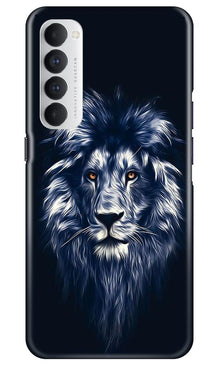 Lion Mobile Back Case for Oppo Reno4 Pro (Design - 281)