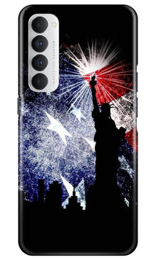 Statue of Unity Mobile Back Case for Oppo Reno4 Pro (Design - 294)