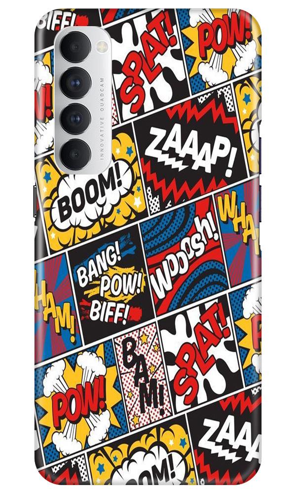 Boom Mobile Back Case for Oppo Reno4 Pro  (Design - 302)