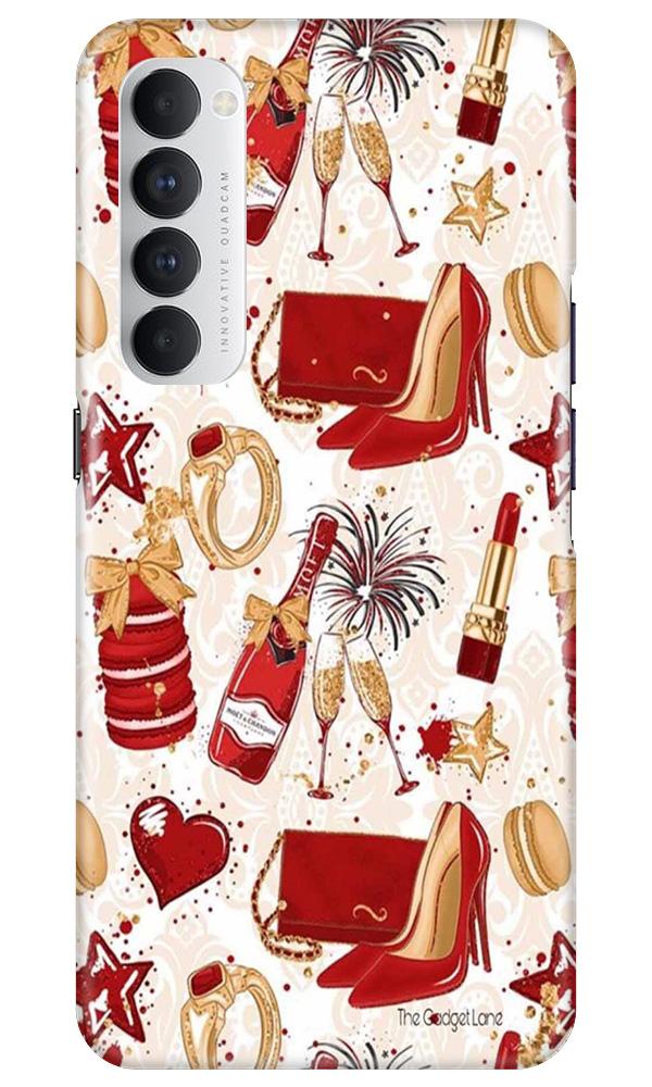 Girlish Mobile Back Case for Oppo Reno4 Pro  (Design - 312)