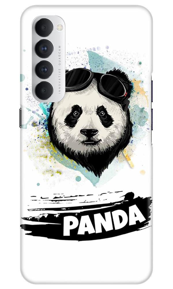 Panda Mobile Back Case for Oppo Reno4 Pro  (Design - 319)