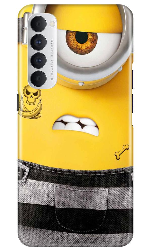 Minion Mobile Back Case for Oppo Reno4 Pro  (Design - 324)