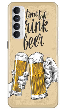 Drink Beer Mobile Back Case for Oppo Reno4 Pro  (Design - 328)