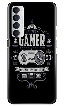 Gamer Mobile Back Case for Oppo Reno4 Pro  (Design - 330)