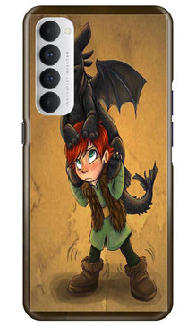 Dragon Mobile Back Case for Oppo Reno4 Pro  (Design - 336)