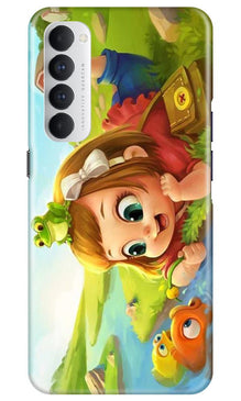 Baby Girl Mobile Back Case for Oppo Reno4 Pro  (Design - 339)