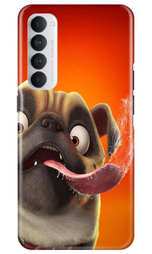 Dog Mobile Back Case for Oppo Reno4 Pro  (Design - 343)