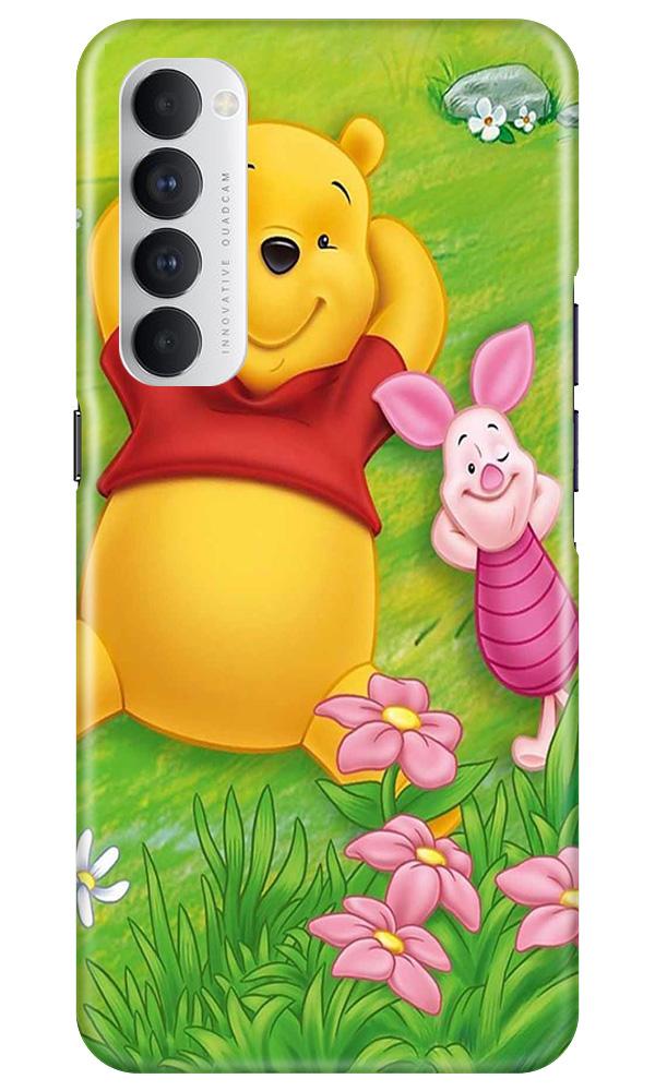 Winnie The Pooh Mobile Back Case for Oppo Reno4 Pro  (Design - 348)
