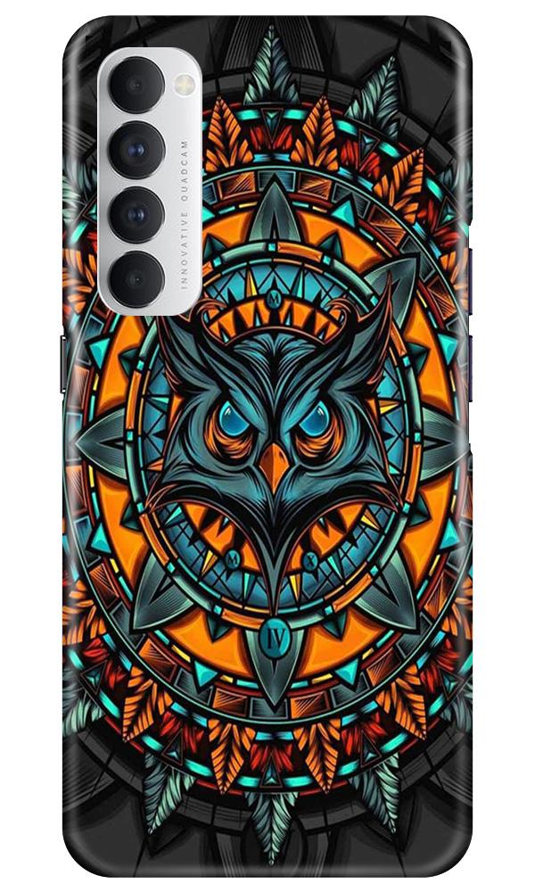 Owl Mobile Back Case for Oppo Reno4 Pro  (Design - 360)