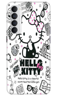 Hello Kitty Mobile Back Case for Oppo Reno4 Pro  (Design - 361)
