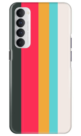 Color Pattern Mobile Back Case for Oppo Reno4 Pro  (Design - 369)