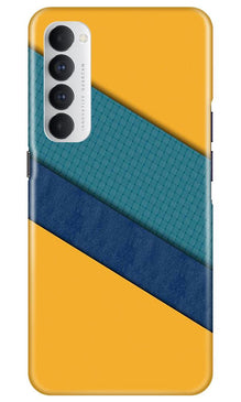 Diagonal Pattern Mobile Back Case for Oppo Reno4 Pro  (Design - 370)