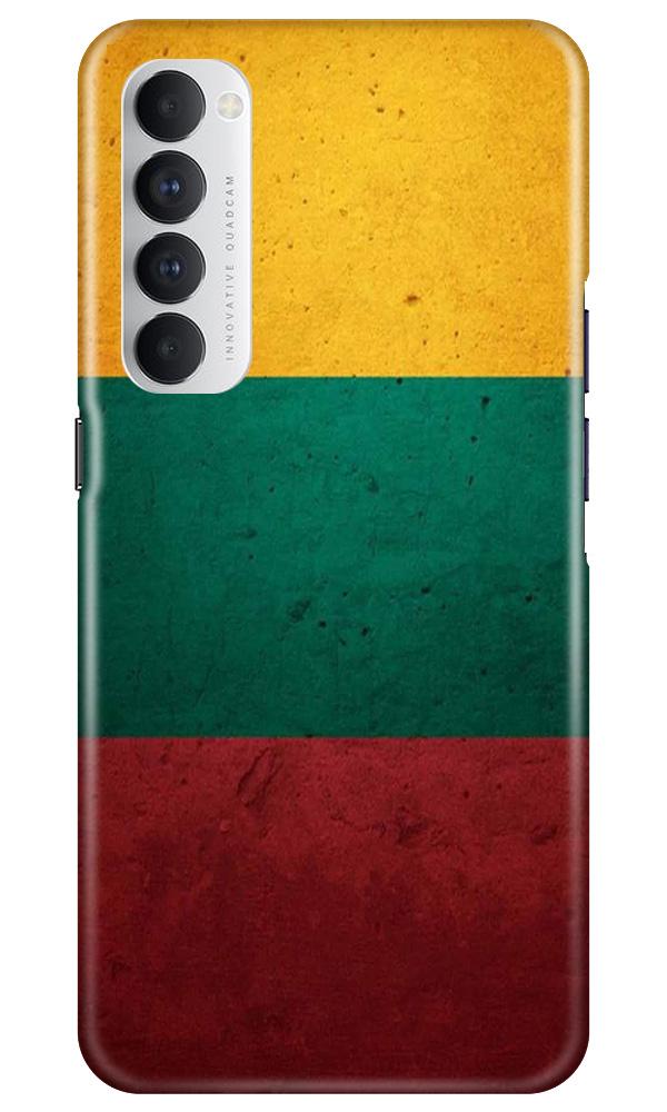 Color Pattern Mobile Back Case for Oppo Reno4 Pro  (Design - 374)