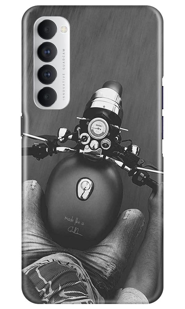 Royal Enfield Mobile Back Case for Oppo Reno4 Pro  (Design - 382)
