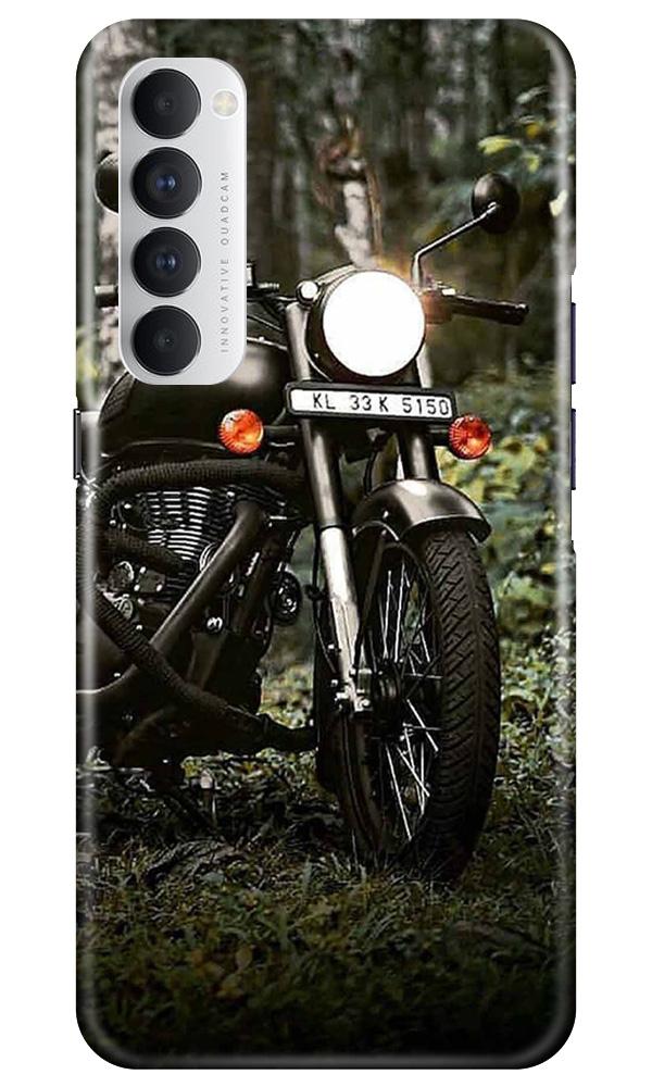 Royal Enfield Mobile Back Case for Oppo Reno4 Pro  (Design - 384)