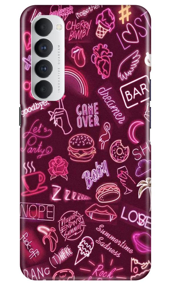 Party Theme Mobile Back Case for Oppo Reno4 Pro  (Design - 392)