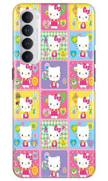 Kitty Mobile Back Case for Oppo Reno4 Pro  (Design - 400)