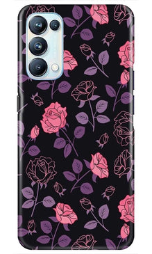 Rose Pattern Mobile Back Case for Oppo Reno5 Pro (Design - 2)