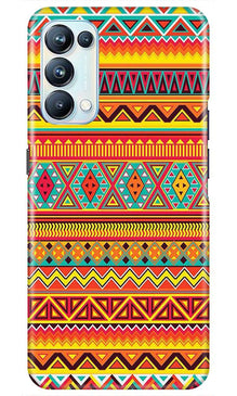Zigzag line pattern Mobile Back Case for Oppo Reno5 Pro (Design - 4)