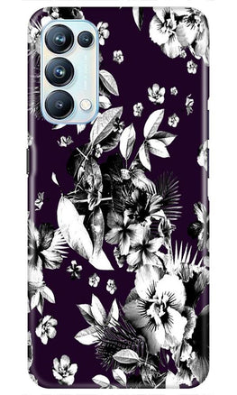 white flowers Case for Oppo Reno5 Pro