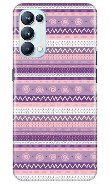 Zigzag line pattern3 Mobile Back Case for Oppo Reno5 Pro (Design - 11)