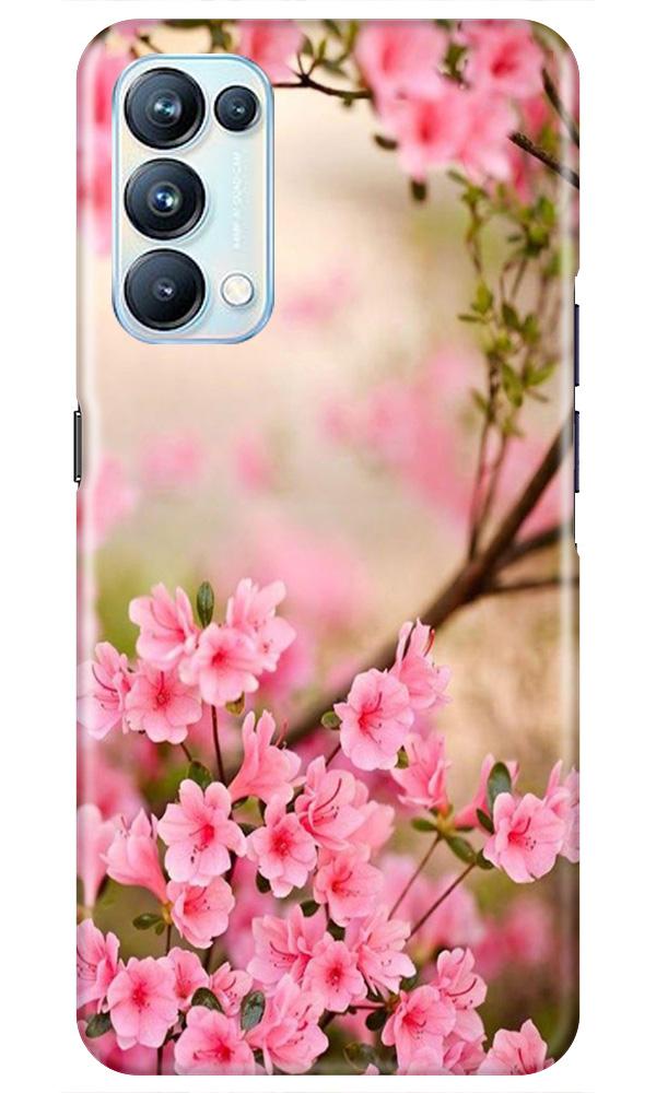 Pink flowers Case for Oppo Reno5 Pro