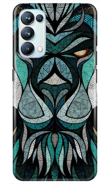 Lion Mobile Back Case for Oppo Reno5 Pro (Design - 97)