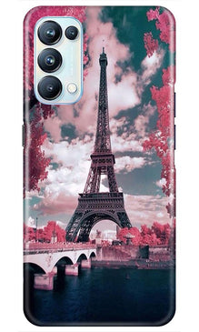 Eiffel Tower Mobile Back Case for Oppo Reno5 Pro  (Design - 101)