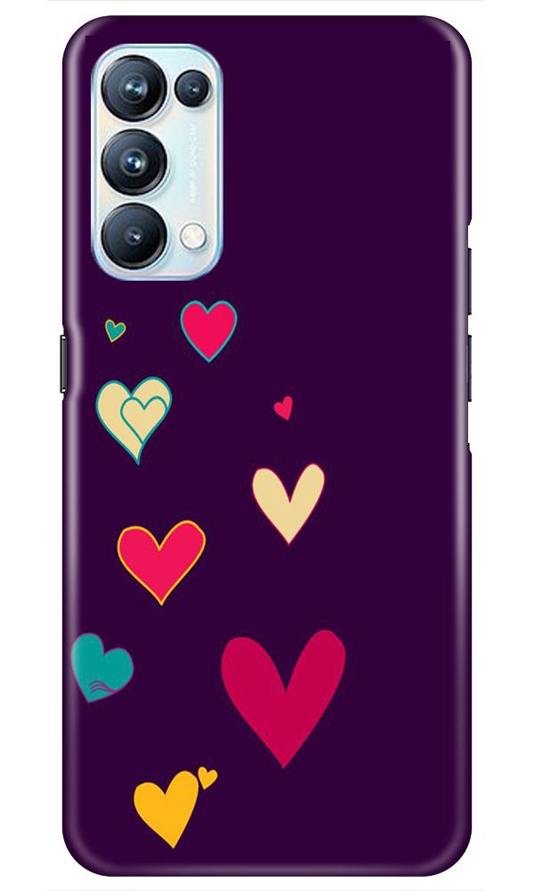 Purple Background Case for Oppo Reno5 Pro(Design - 107)