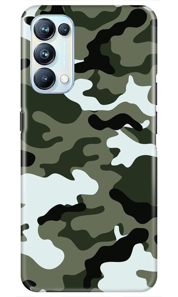 Army Camouflage Case for Oppo Reno5 Pro  (Design - 108)