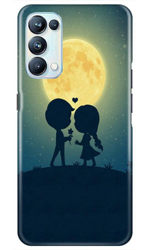 Love Couple Mobile Back Case for Oppo Reno5 Pro  (Design - 109)
