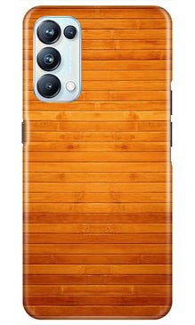 Wooden Look Mobile Back Case for Oppo Reno5 Pro  (Design - 111)