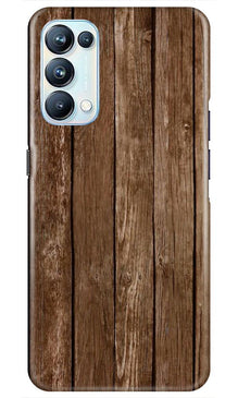 Wooden Look Mobile Back Case for Oppo Reno5 Pro  (Design - 112)