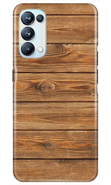 Wooden Look Mobile Back Case for Oppo Reno5 Pro  (Design - 113)