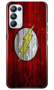 Flash Superhero Mobile Back Case for Oppo Reno5 Pro  (Design - 116)