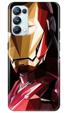 Iron Man Superhero Mobile Back Case for Oppo Reno5 Pro  (Design - 122)