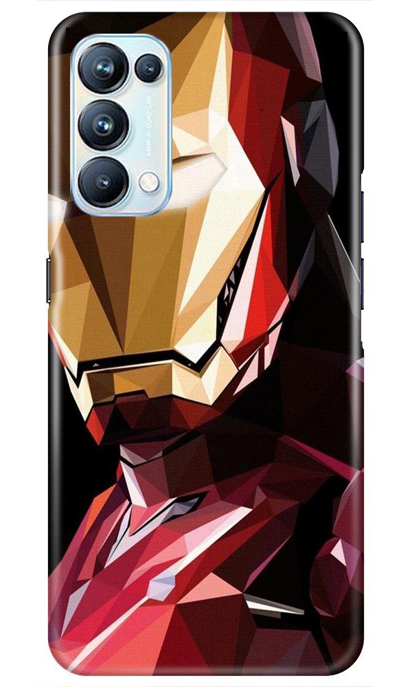 Iron Man Superhero Case for Oppo Reno5 Pro  (Design - 122)