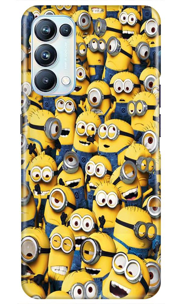 Minions Case for Oppo Reno5 Pro  (Design - 126)
