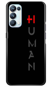 Human Mobile Back Case for Oppo Reno5 Pro  (Design - 141)