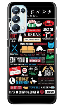 Friends Mobile Back Case for Oppo Reno5 Pro  (Design - 145)