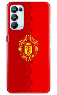 Manchester United Mobile Back Case for Oppo Reno5 Pro  (Design - 157)