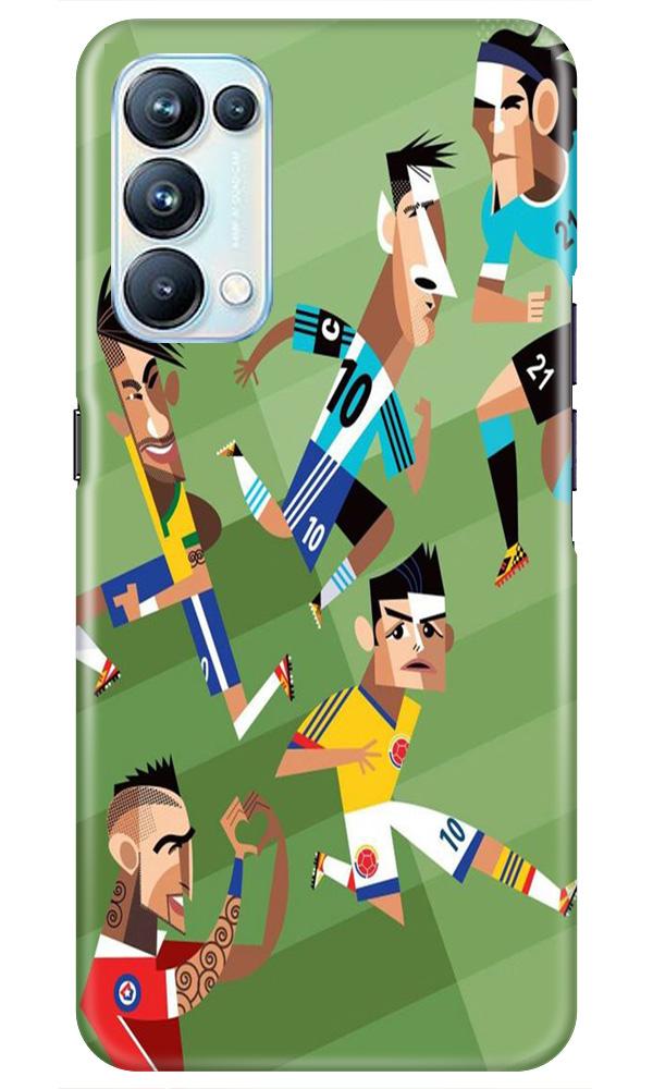 Football Case for Oppo Reno5 Pro  (Design - 166)