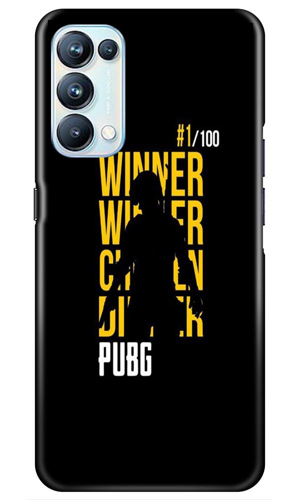 Pubg Winner Winner Case for Oppo Reno5 Pro(Design - 177)