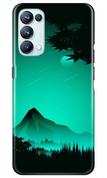 Moon Mountain Mobile Back Case for Oppo Reno5 Pro (Design - 204)