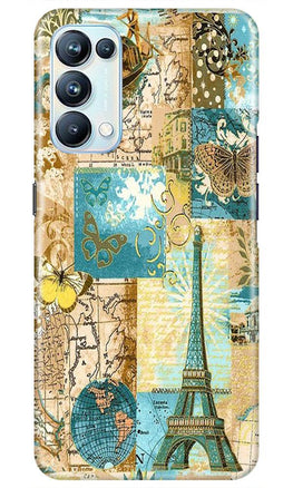 Travel Eiffel Tower Case for Oppo Reno5 Pro (Design No. 206)