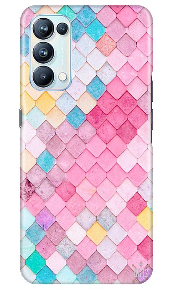 Pink Pattern Case for Oppo Reno5 Pro (Design No. 215)