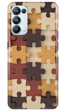 Puzzle Pattern Mobile Back Case for Oppo Reno5 Pro (Design - 217)