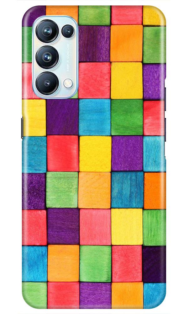 Colorful Square Case for Oppo Reno5 Pro (Design No. 218)